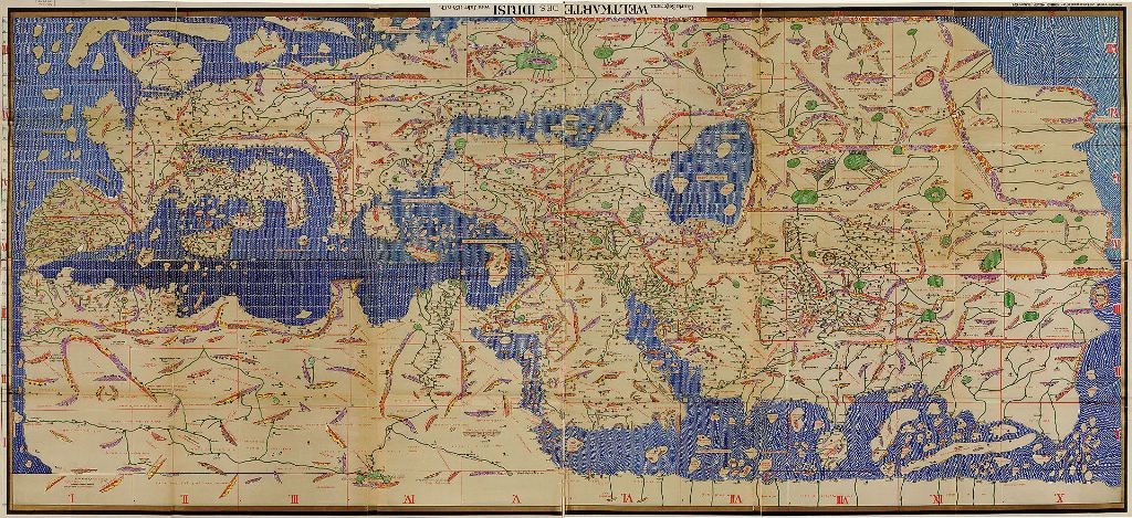 Fig. 1 Tabula Rogeriana - 1154 d.C.