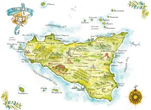 Map Sicily
